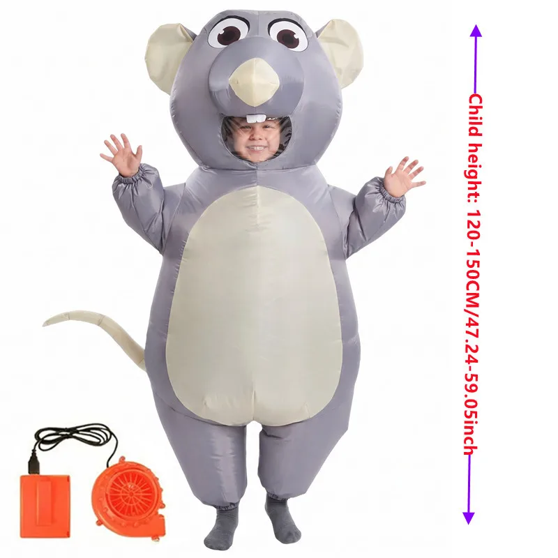 زي فأر رمادي قابل للنفخ للكبار - مراجعة Party Games For Adults And Kids وسعره